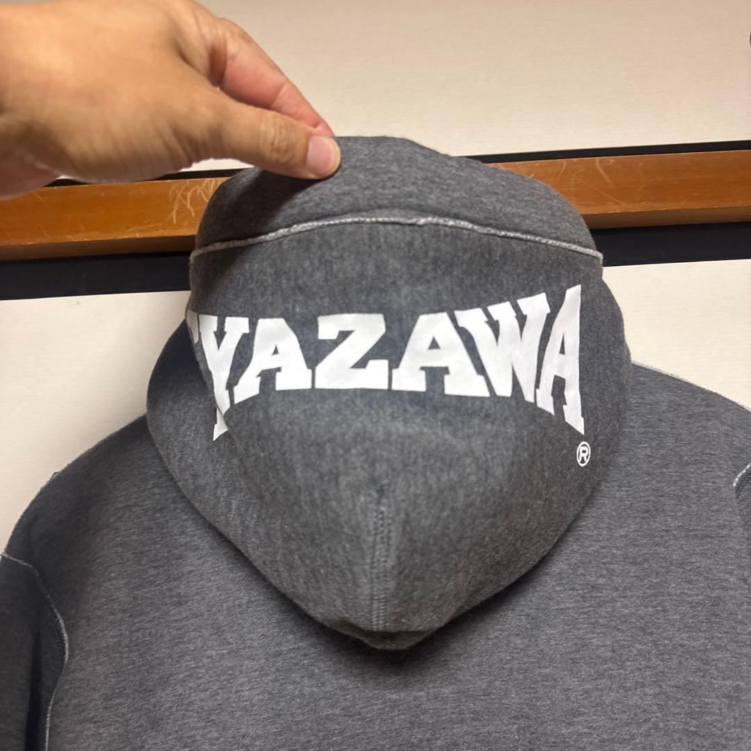 矢沢永吉 ジップアップパーカー グレー　刺繍　Sサイズ