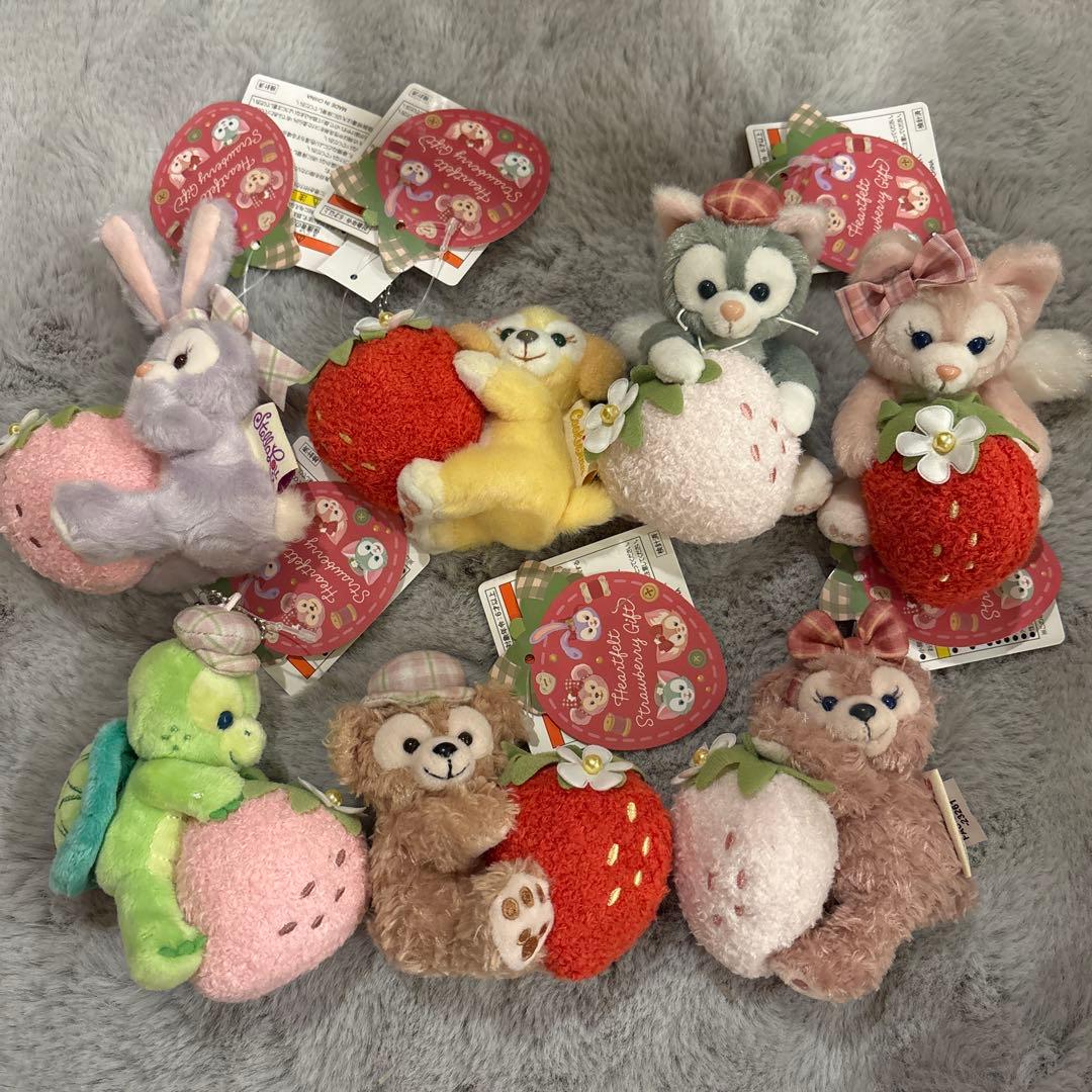 ハートフェルト・ストロベリーギフト 7体セット　ぬいぐるみチャーム