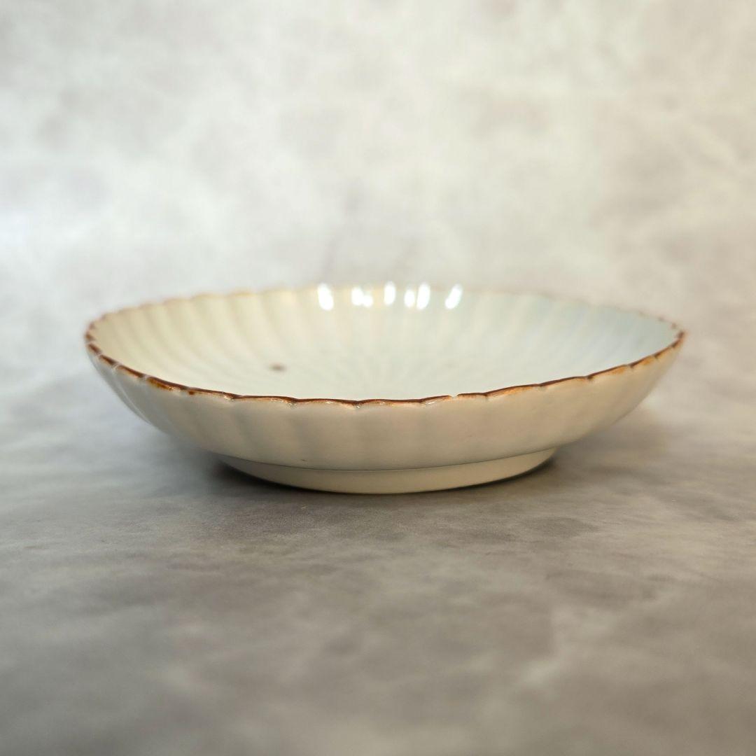 古伊万里　菊花　鎬　小皿　豆皿　江戸時代　アンティーク　骨董