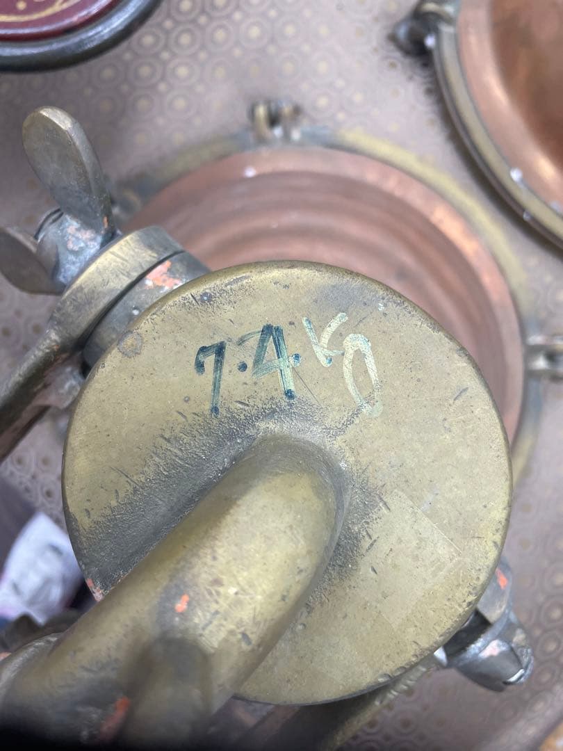 真鍮製ポートホールランプ　アンティーク品