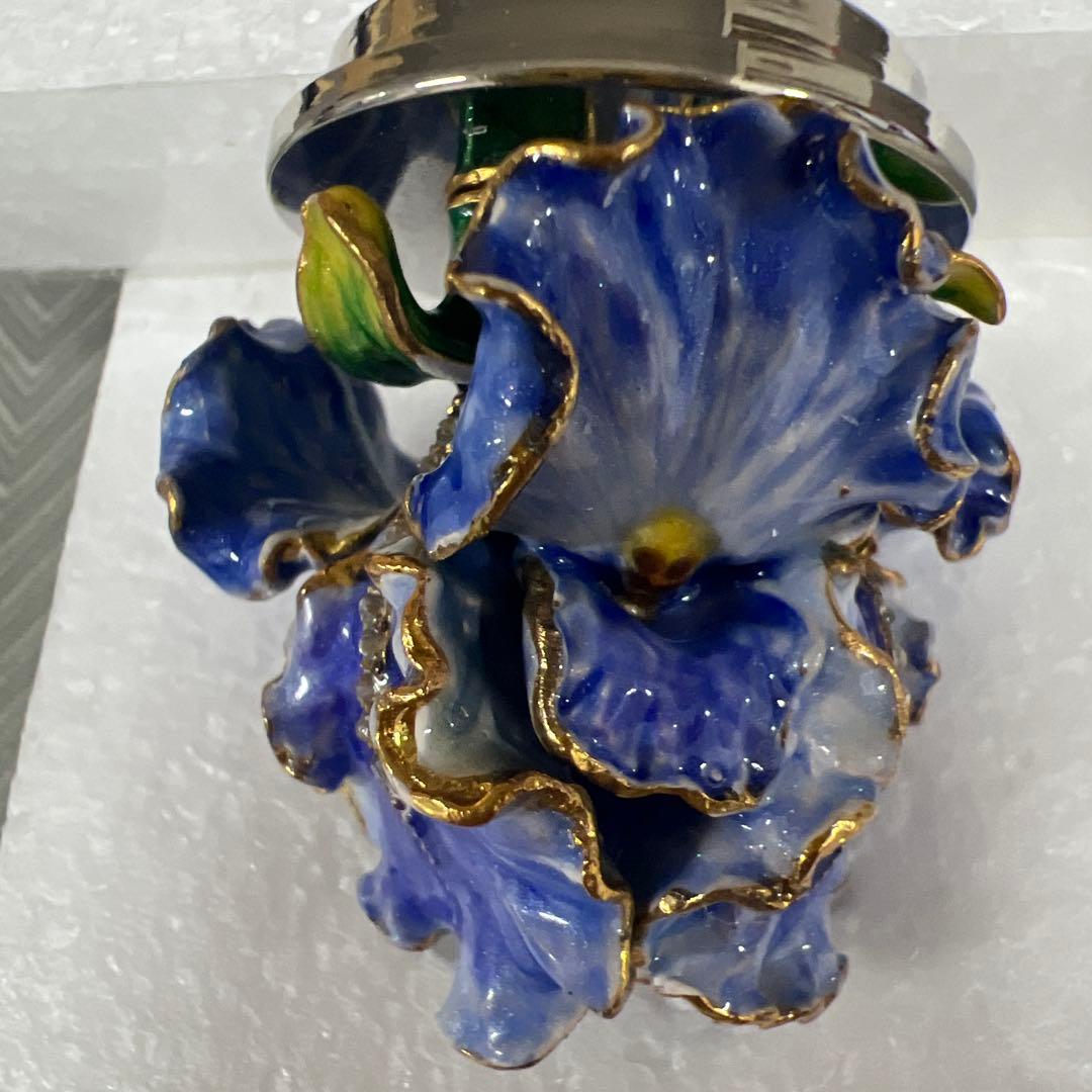 青い花のワインボトルストッパー