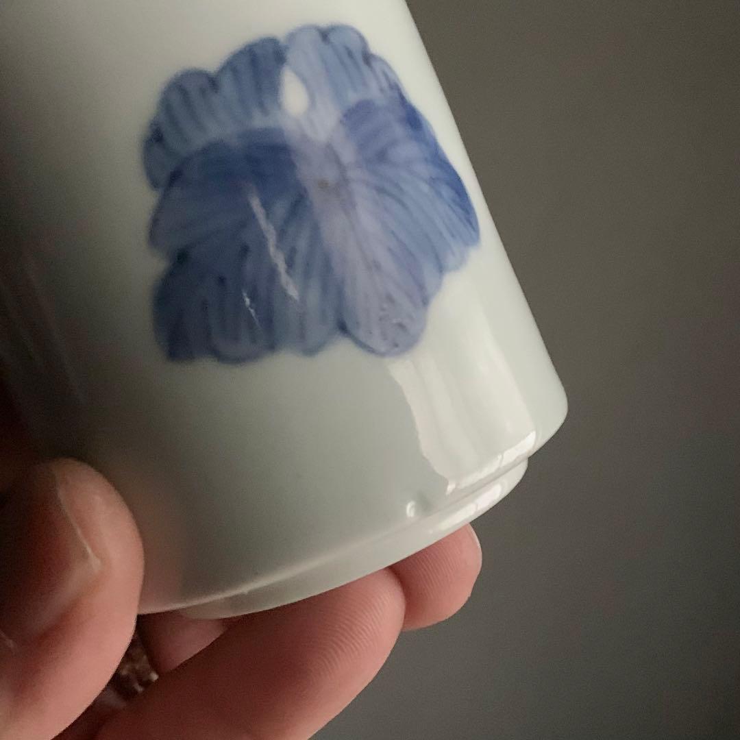 染付 筒盃 古伊万里 No.3 盃 ぐい呑み 古美術 古道具 アンティーク