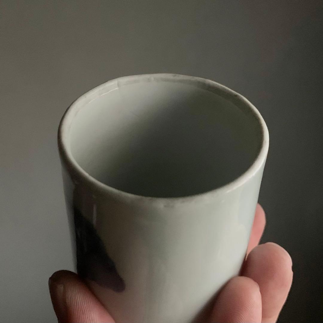 染付 筒盃 古伊万里 No.3 盃 ぐい呑み 古美術 古道具 アンティーク