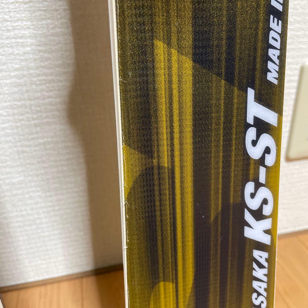 OGASAKA KEO’Sスキー板 ビンディング付き イエロー/ブラック