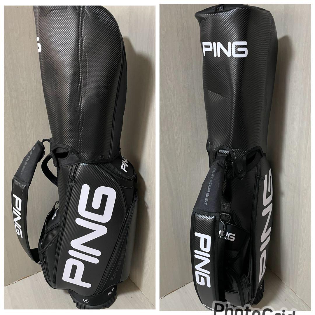 (極上品) ＰI N G ピン　ツアーライトキャディバック　スタッフバッグ　黒