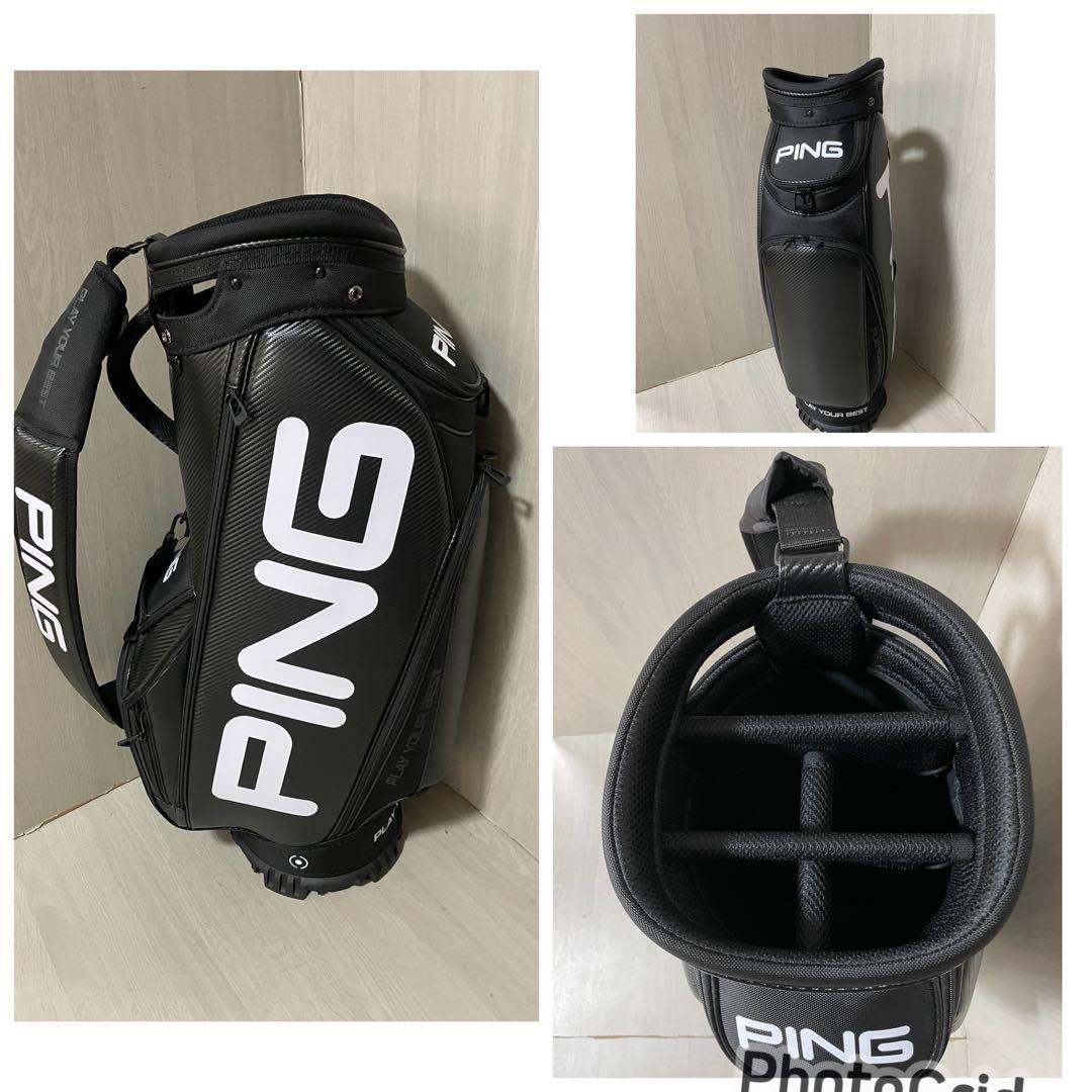 (極上品) ＰI N G ピン　ツアーライトキャディバック　スタッフバッグ　黒