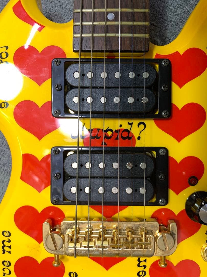 【中古】ミニエレキギター フェルナンデス YH-JR hide ソフトケース付