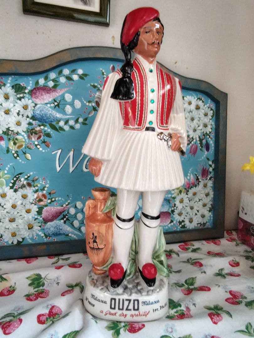 メタクサ　５スター　人形陶器ボトル　500ml オールド　46cm ブランデー