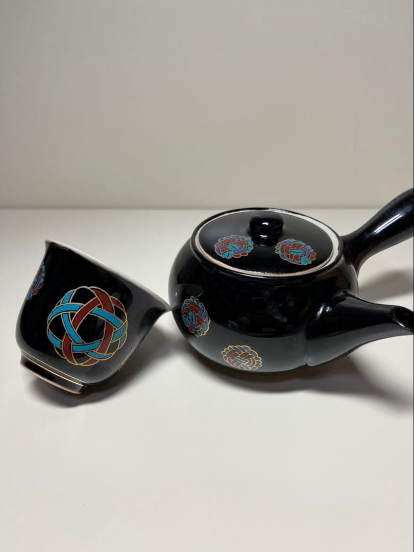 九谷焼　情山窯　茶器セット　急須　湯呑　　　　　　　　　　有田焼　美濃焼　瀬戸焼