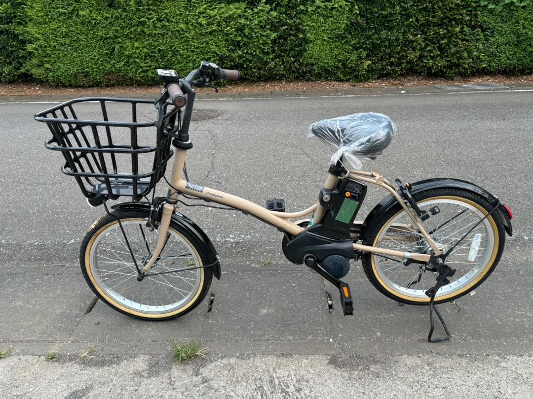 パナソニック グリッター　電動自転車 マットマロンベージュ　20型　ミニベロ
