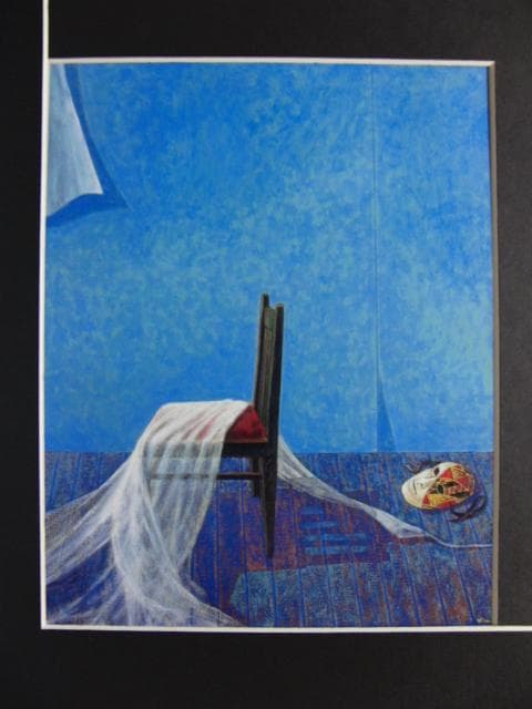 永井金四郎　「閑寂」、希少画集より、状態良好、新品高級額装付