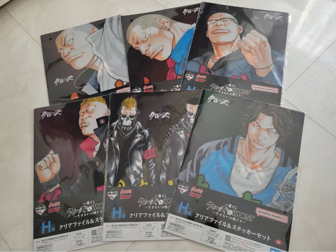 一番くじ クローズ&WORST ラストワン賞・B賞・D賞・E賞 セット オマケ付