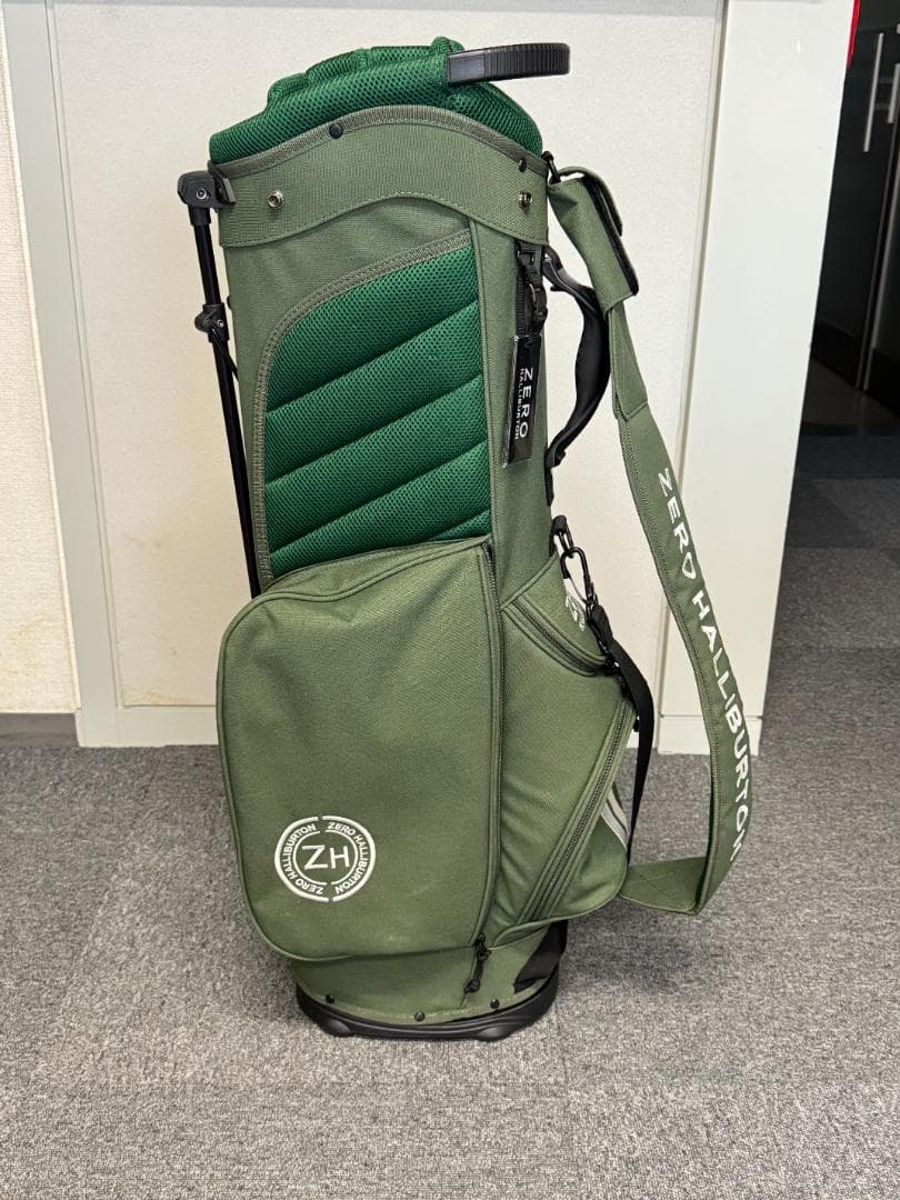 美品　ゼロハリバートン　ZHG-CB d3 スタンドキャディバッグ　カーキ