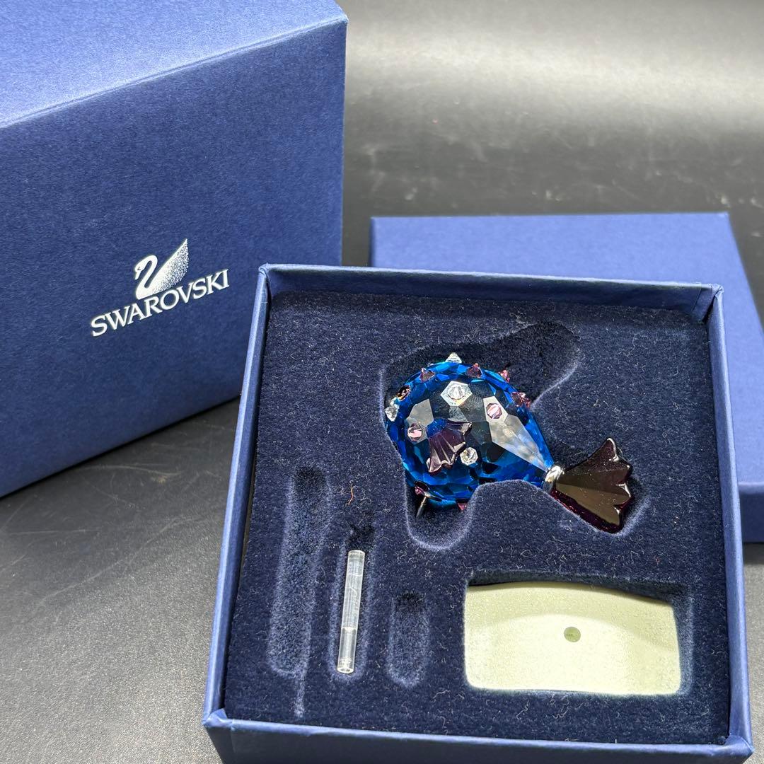 箱付き　スワロフスキー　 ハリセンボン置物 オブジェ 南海の魚達　 no.175