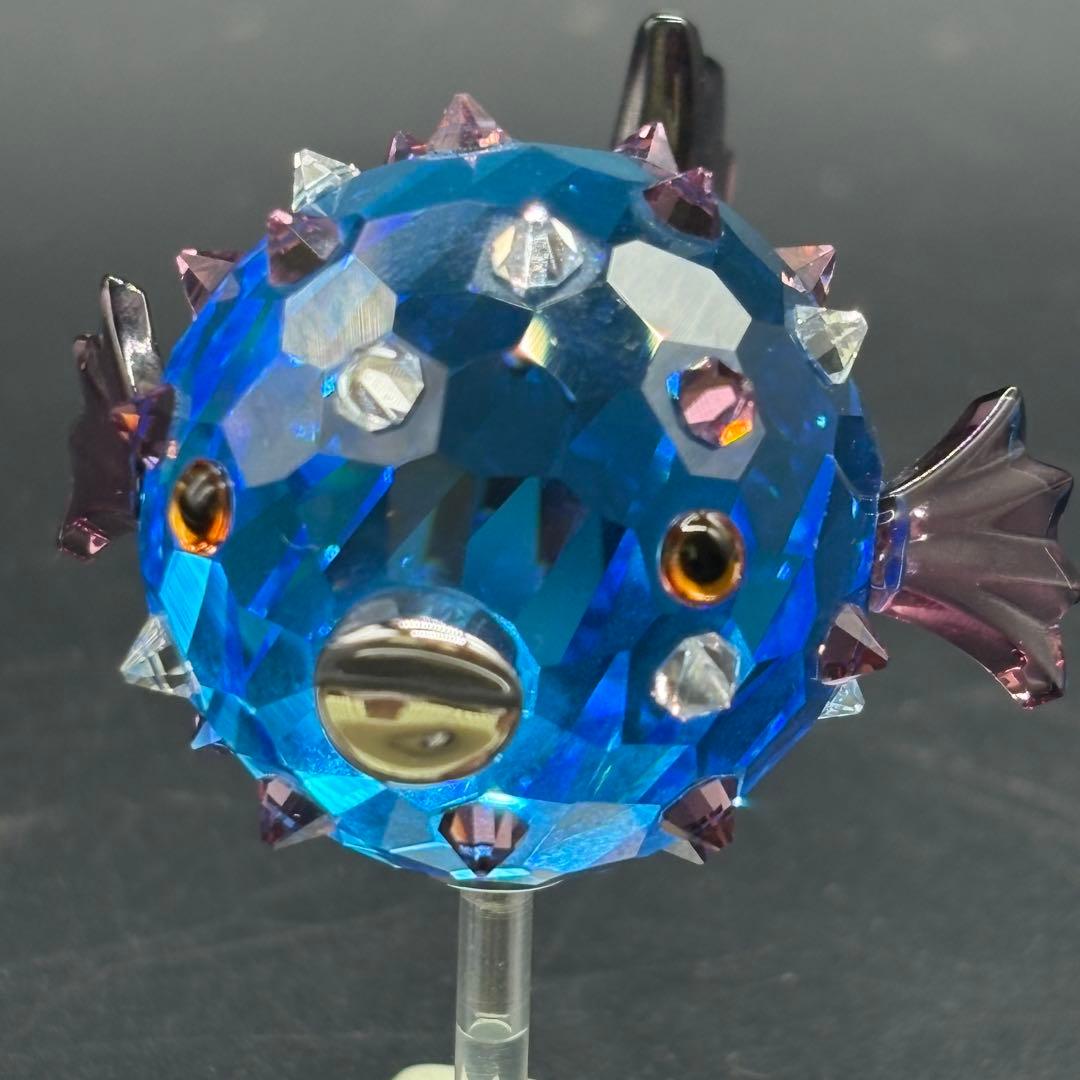 箱付き　スワロフスキー　 ハリセンボン置物 オブジェ 南海の魚達　 no.175