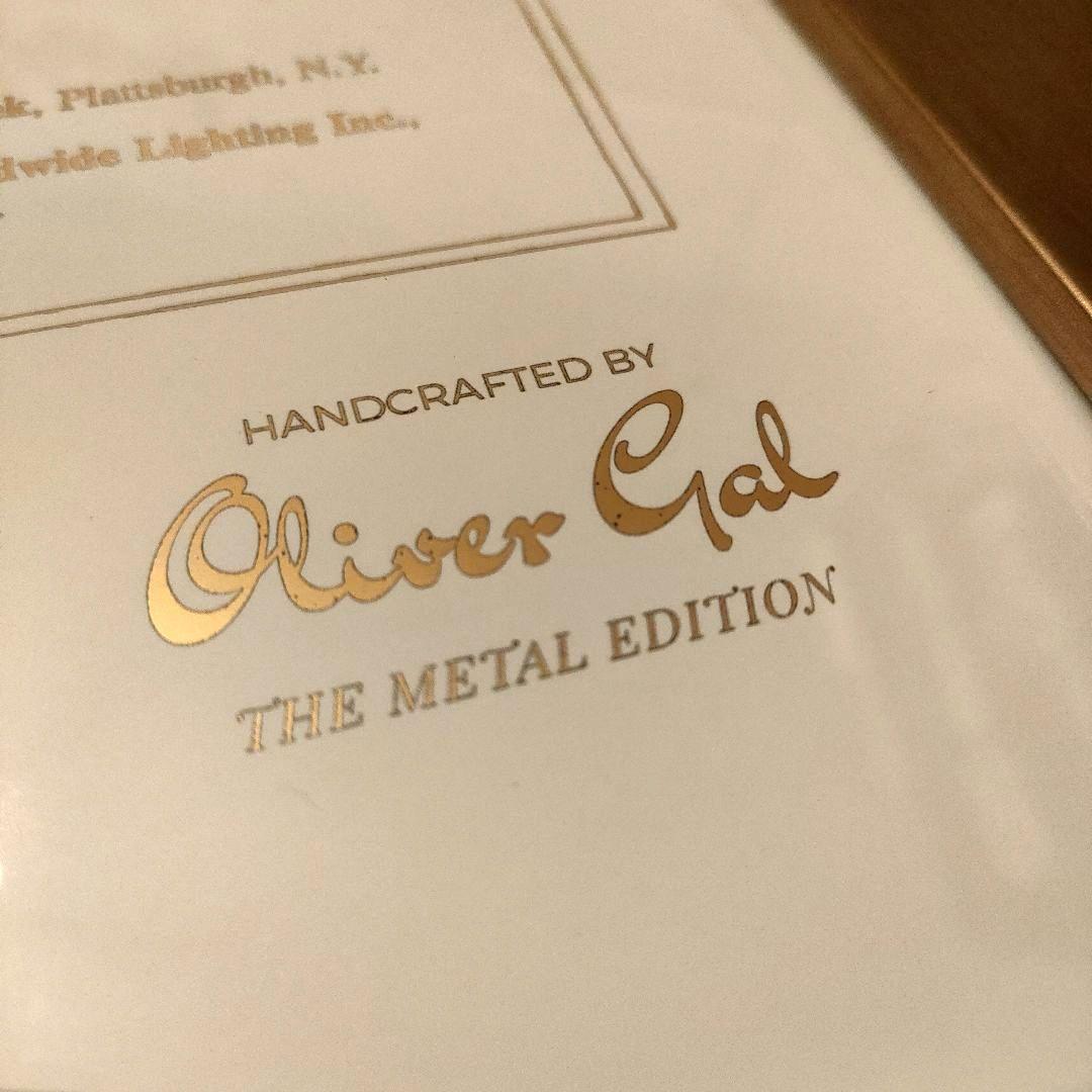【限定品】オリバーガル Chandelier 1996 ブループリント金箔アート