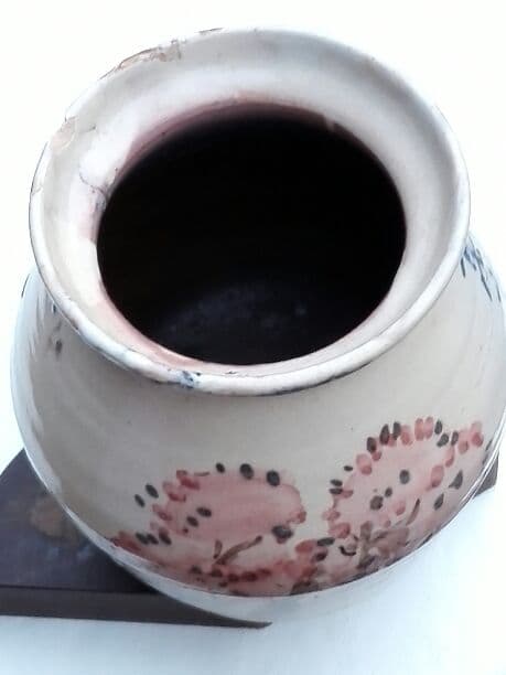 支那事変戦没将士慰霊祭記念壺(骨董陶磁器)