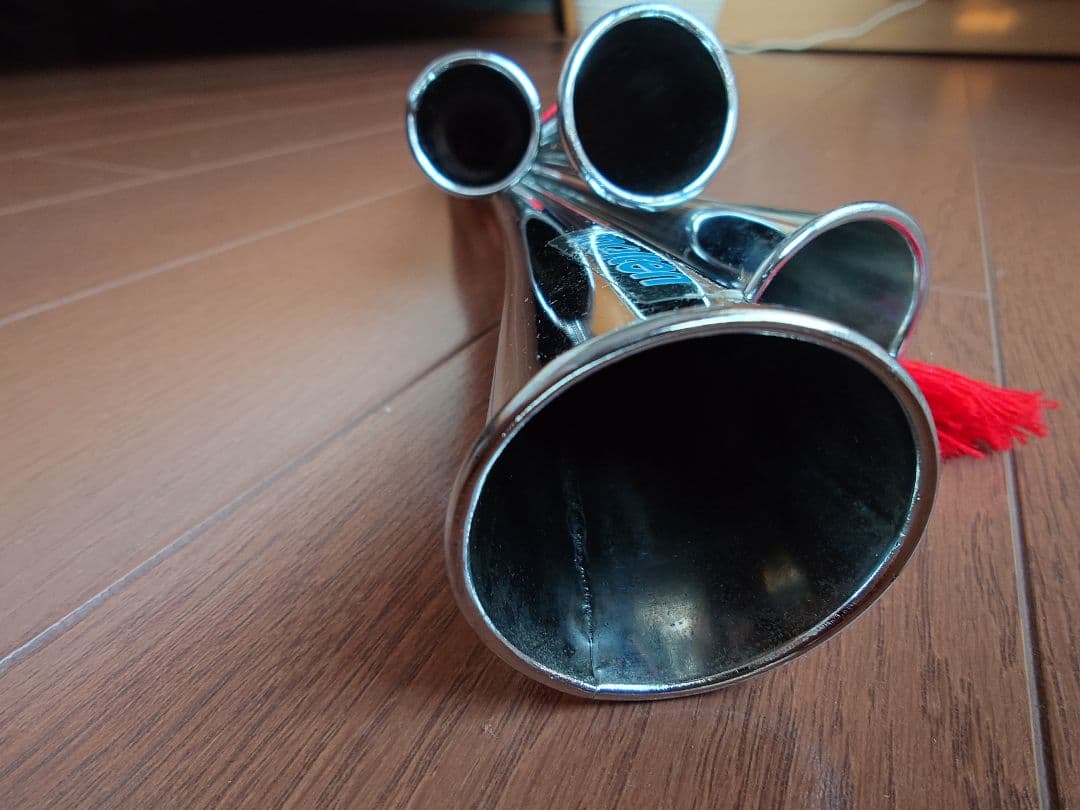 【希少】molten４連チアホーン　サッカー　応援