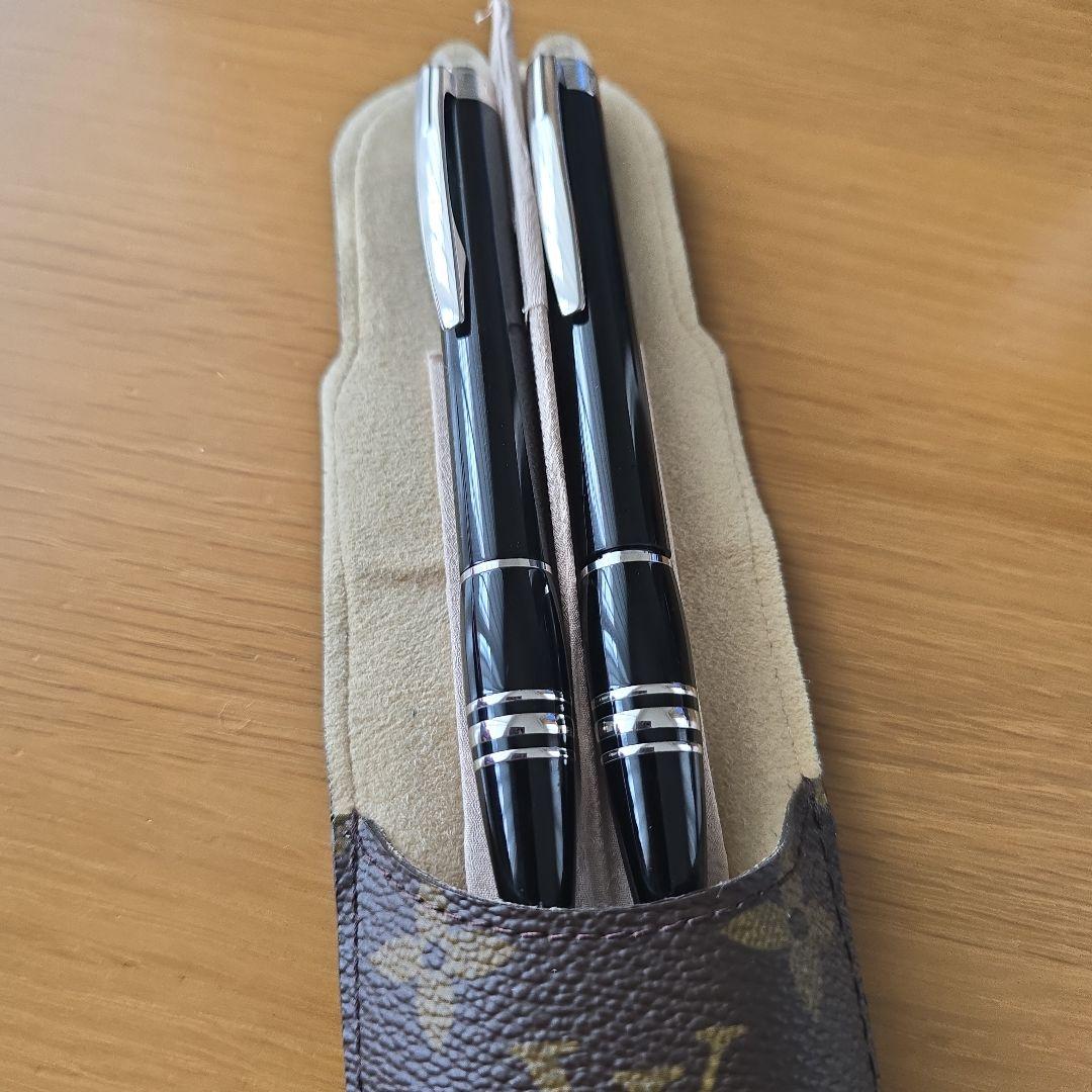 ほぼ新品MONTBLANC ボールペンペンシルセット ルイヴィトンケース付き