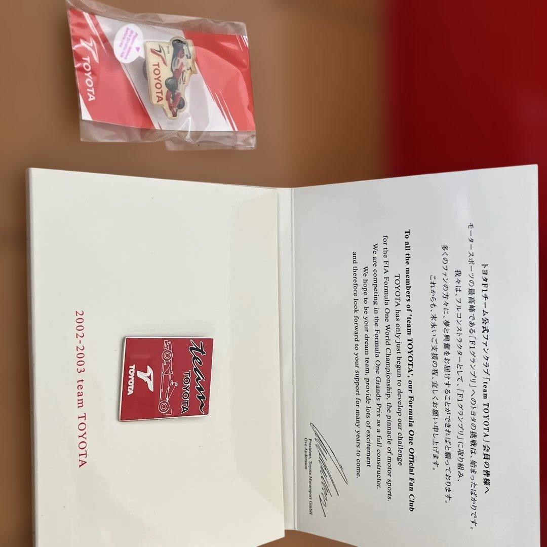 TOYOTA F1 Racing サイン入りキャップ2点 ミニカー2点　その他