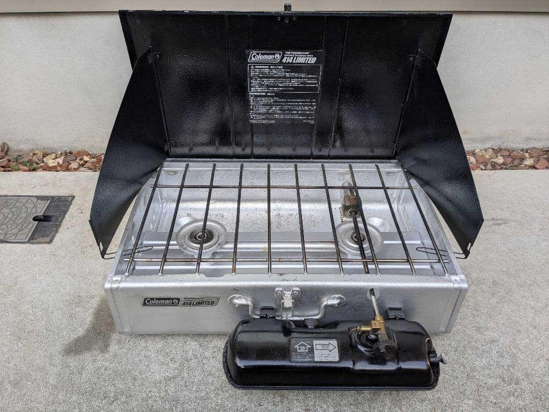 コールマン ツーバーナー 414 LIMITED ブラック×シルバー　動作確認済
