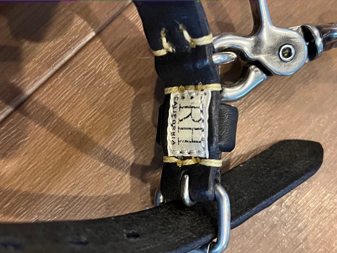 ronherman ロンハーマン スタッズ付きレザーリードと首輪セット 小型犬用