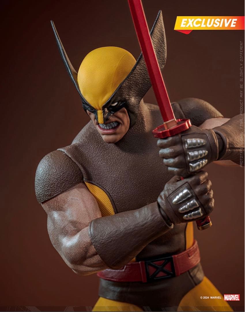 新品 炎スタジオ ウルヴァリン ブラウンスーツ マーベル・コミック ホットトイズ