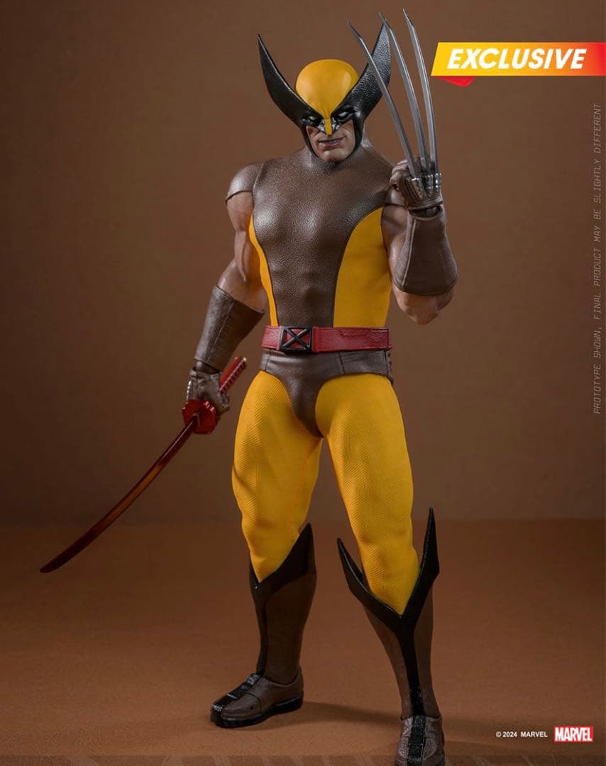 新品 炎スタジオ ウルヴァリン ブラウンスーツ マーベル・コミック ホットトイズ