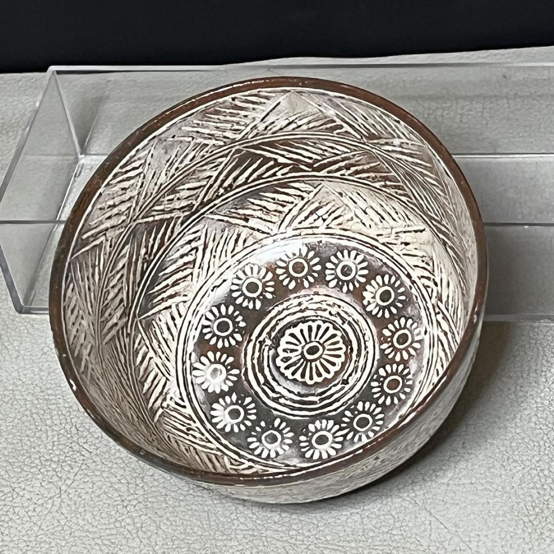 華中亭道八 三島茶碗 共箱 三嶋茶碗 抹茶碗 茶道具 【k3399】