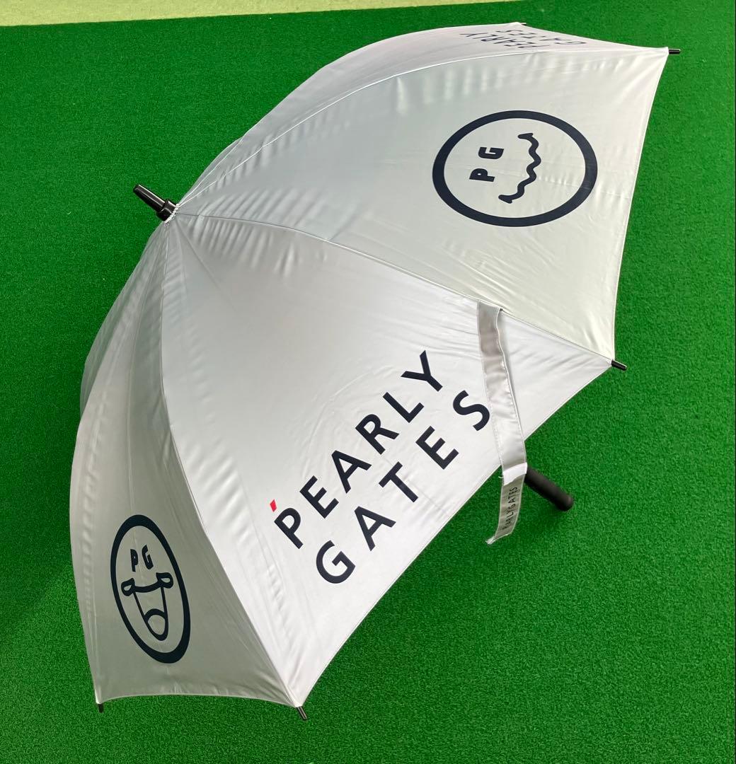パーリーゲイツ PEARLY GATES ゴルフ用傘 ワンタッチ シルバー