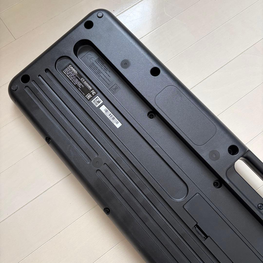 CASIO キーボード ブラック CT-S200 【ピアノスタンド付き】