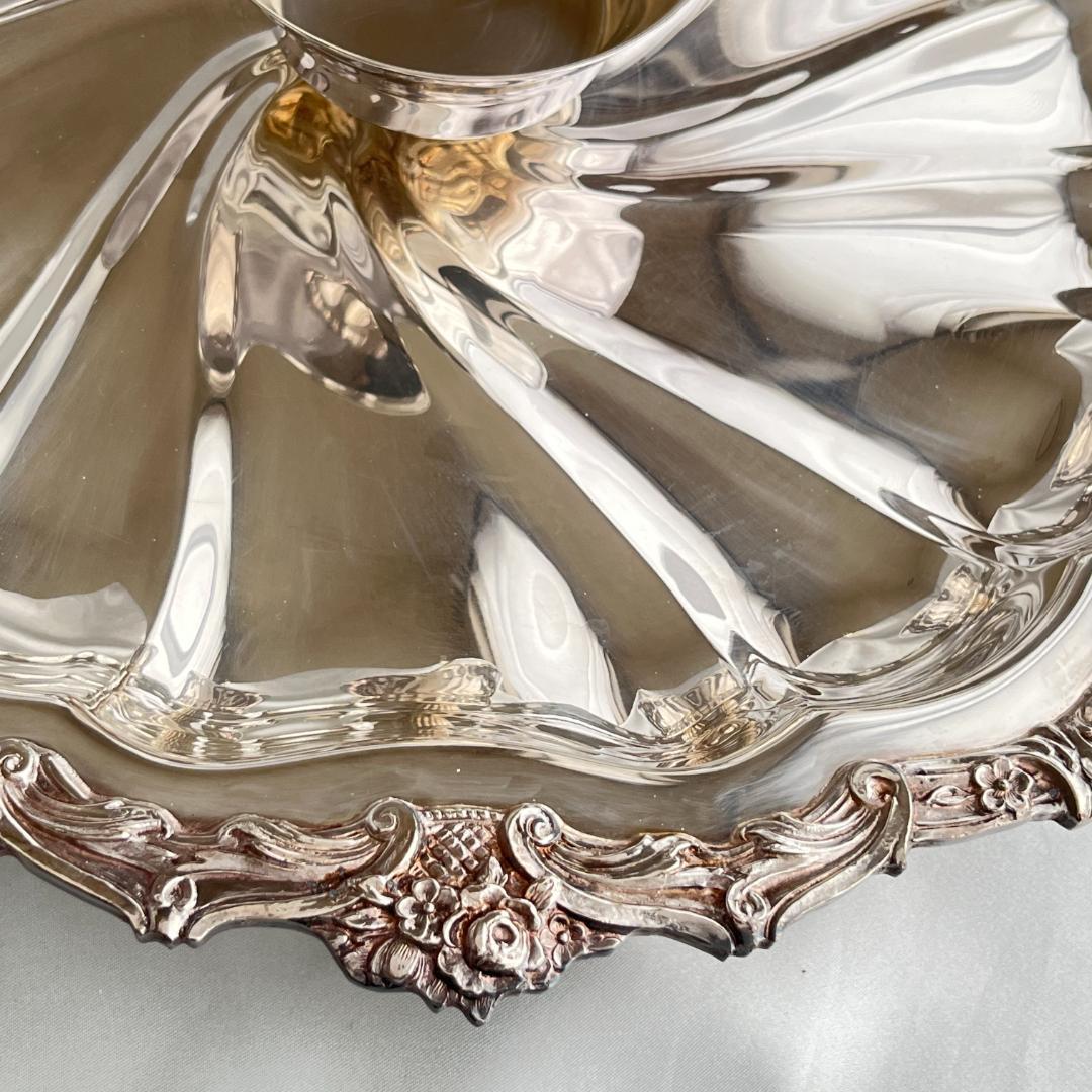 【Crown Silver Co】 オードブルサーバー 直径40cm！！