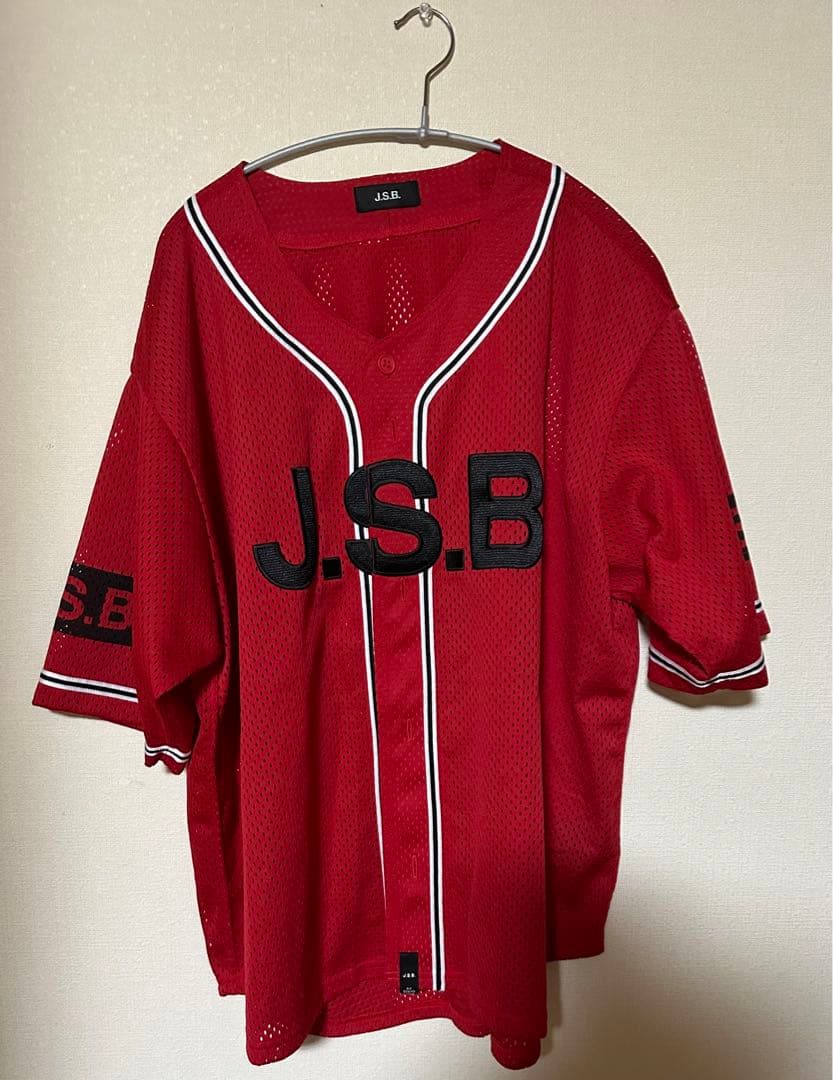 JSB ベースボールシャツ 赤 　L