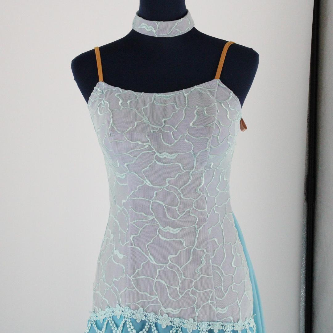 【美品 日本製 社交ダンス衣装】 TAKA DANCE タカダンス ドレス