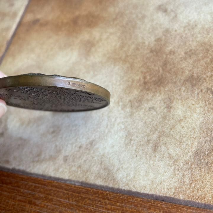 超レア！19世紀フランスアンティーク　ルイ6世　フランス国王　銅製メダル