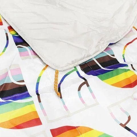 ノースフェイス WAWONA ワオナ ブランケット 白xマルチカラー