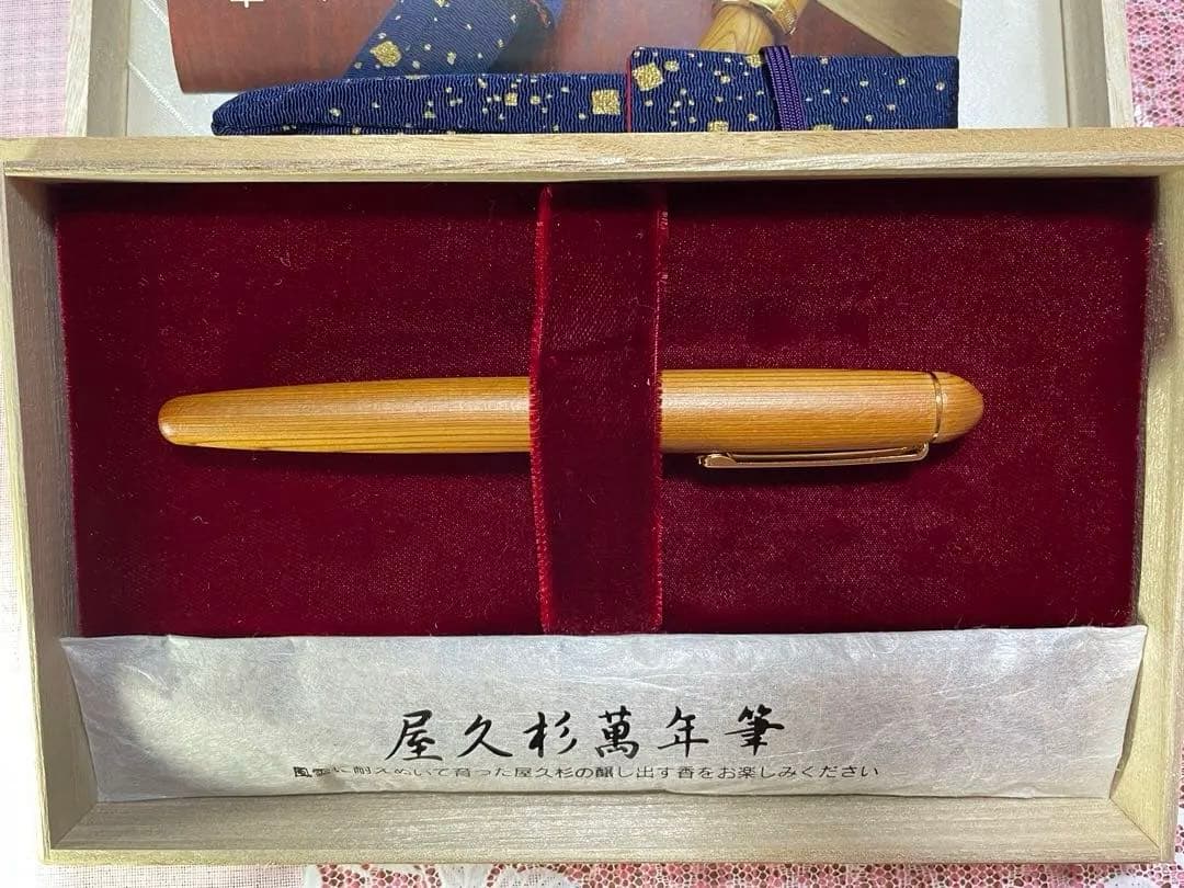 PLATINUM #3776 CENTURY 屋久杉 万年筆 ➕万年筆美文字本