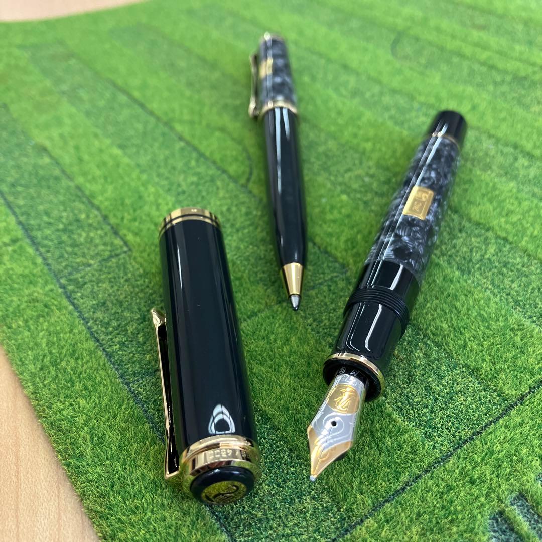 ペリカン Pelikan Wall Street 限定版 万年筆ボールペンセット