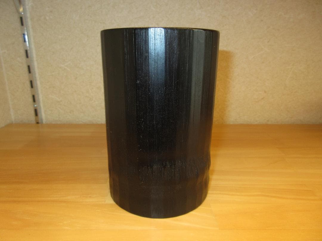 送料込【逢絢亭】茶道具 背負籠 染竹 上塗竹入子 竹泉作 木製 紙箱入り