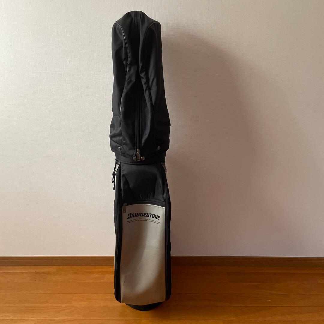 ブリヂストン キャディバッグ 黒/白 ゴルフバッグ