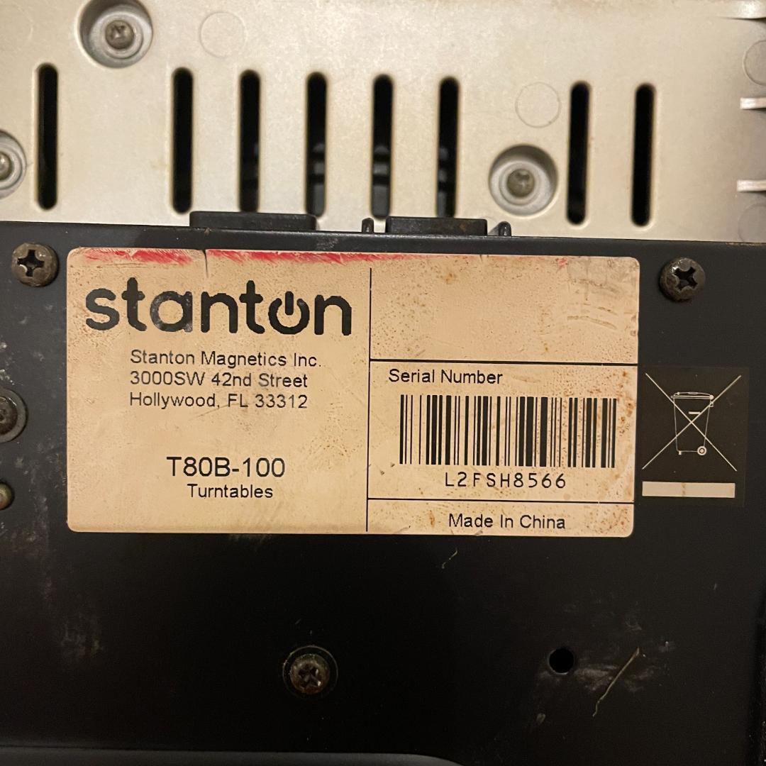 [動作確認済み] Stanton T.80 ターンテーブル