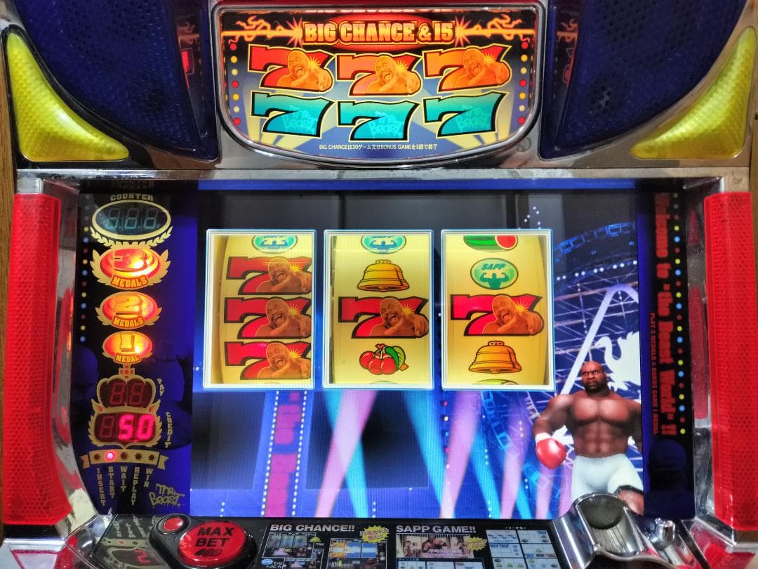 【パチスロ実機】エレコ★ビーストサップ【オートプレイ付不要機付】４号機