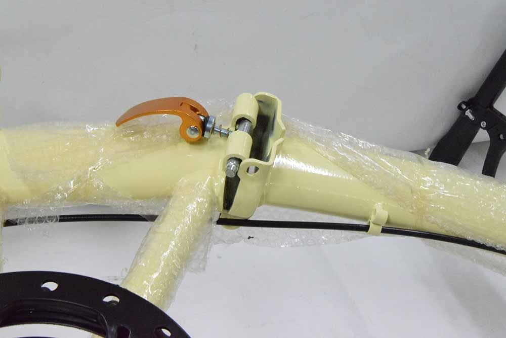 折りたたみ自転車 ２０インチ ミニベロ ママチャリ ベージュ　折り畳み自転車