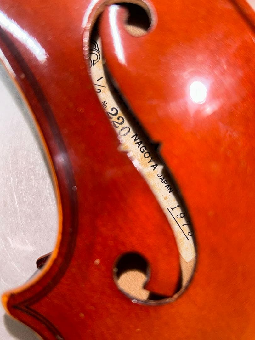 SUZUKI ヴァイオリン No.220 1/2 ケース,弓付き　1975