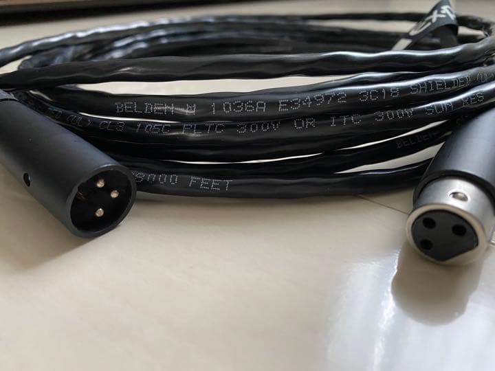 audio−technica AE6100、BELDEN 1036A ケーブル