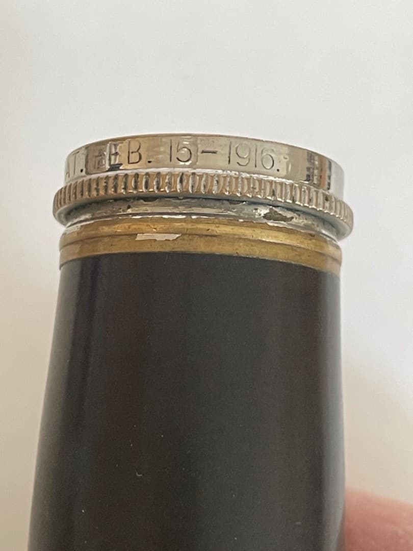 【ビンテージ】B♭クラリネット用 アジャスタブル(長短可動式)バレル