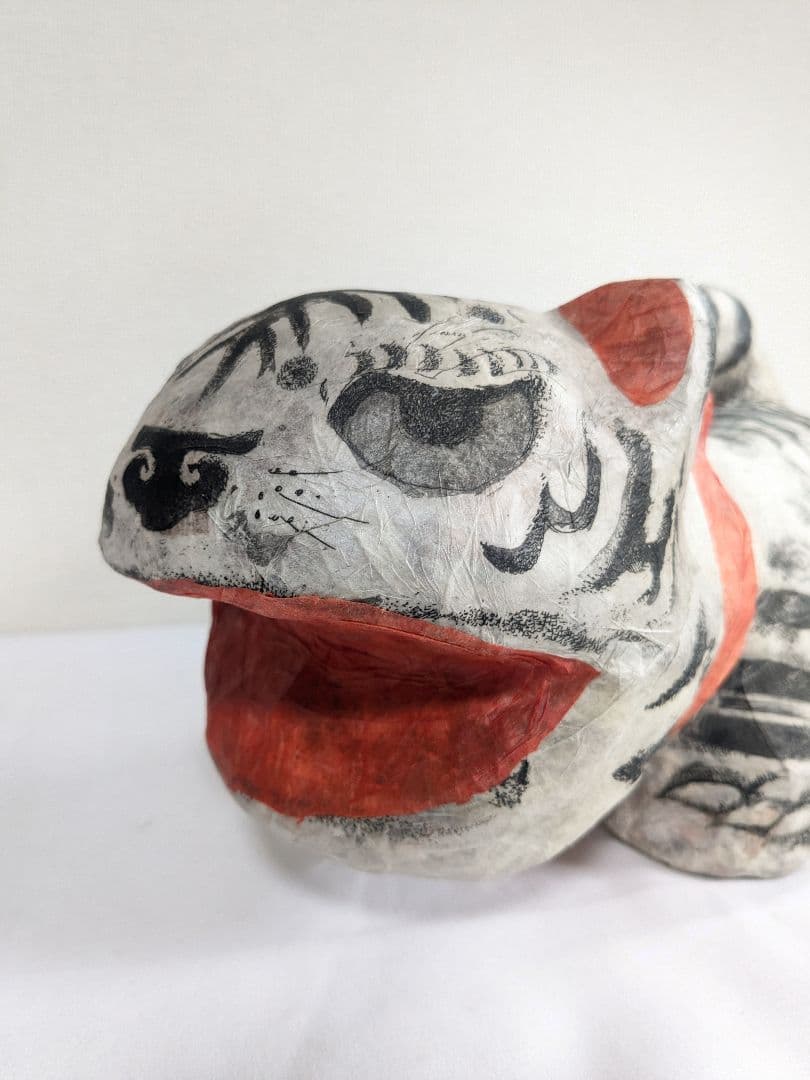 shinko 毘沙門天 虎 張り子 大場咲子