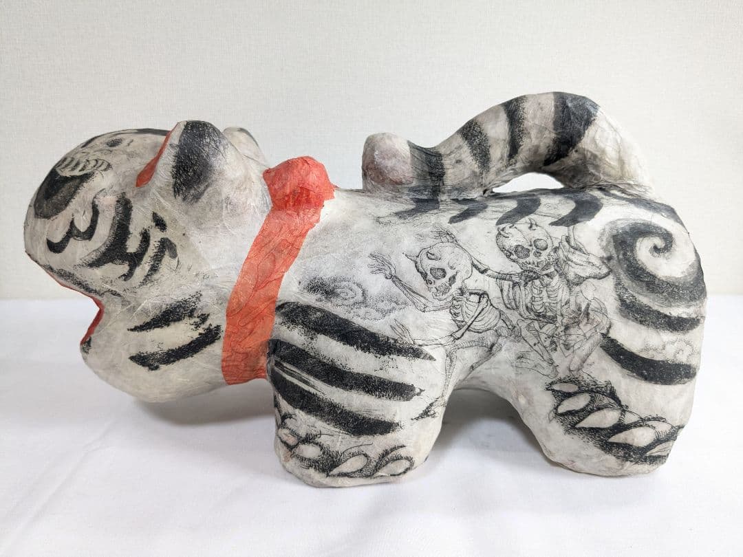 shinko 毘沙門天 虎 張り子 大場咲子