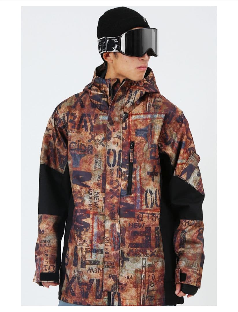 25/26今季最新　カモフラ系 スノーボードウェア　メンズL　1回使用　美品