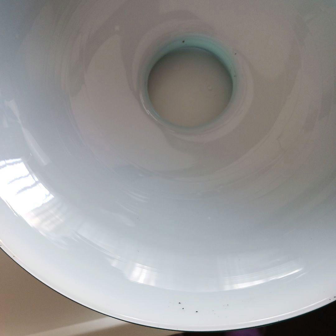 アンティーク吊りオイルランプ　　ターコイズブルー